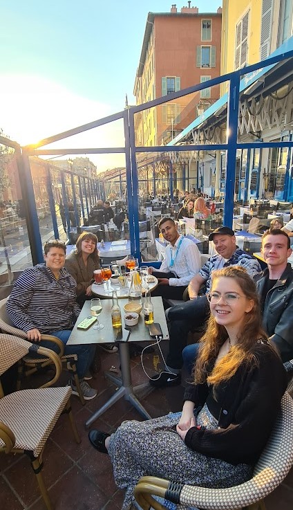 ellenheather's tweet photo. @SmallPharma @ECNPtweets Great to be there in sunny Nice with some fantastic colleagues https://t.co/MHysSFWbwA
