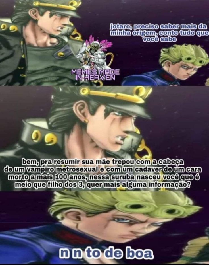 Memes/Shitposts muito fodas de JOJO (@JJBMemesBr) / X