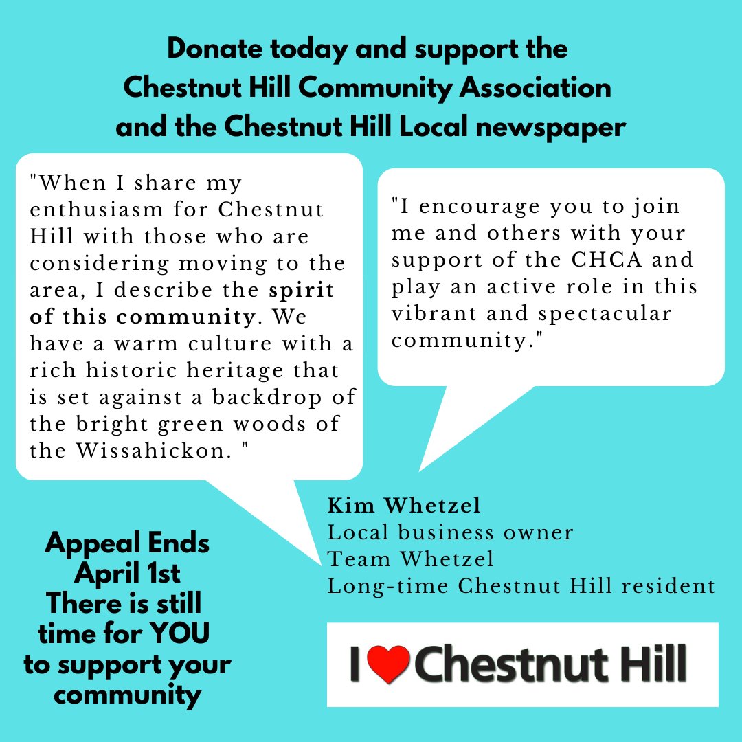 Chestnut Hill Community Association tweet media