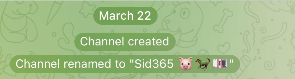 🐷Ok guys so Sids telegram goes live tonight at 8pm!!! 

🐷You will receive some exciting news tonight about what we have planned for Sid365! 

🐷The king is back! Hit the link below to join us. ITS ABSOLUTELY FREE! 

t.me/+PFCzPZgSTtw1M…