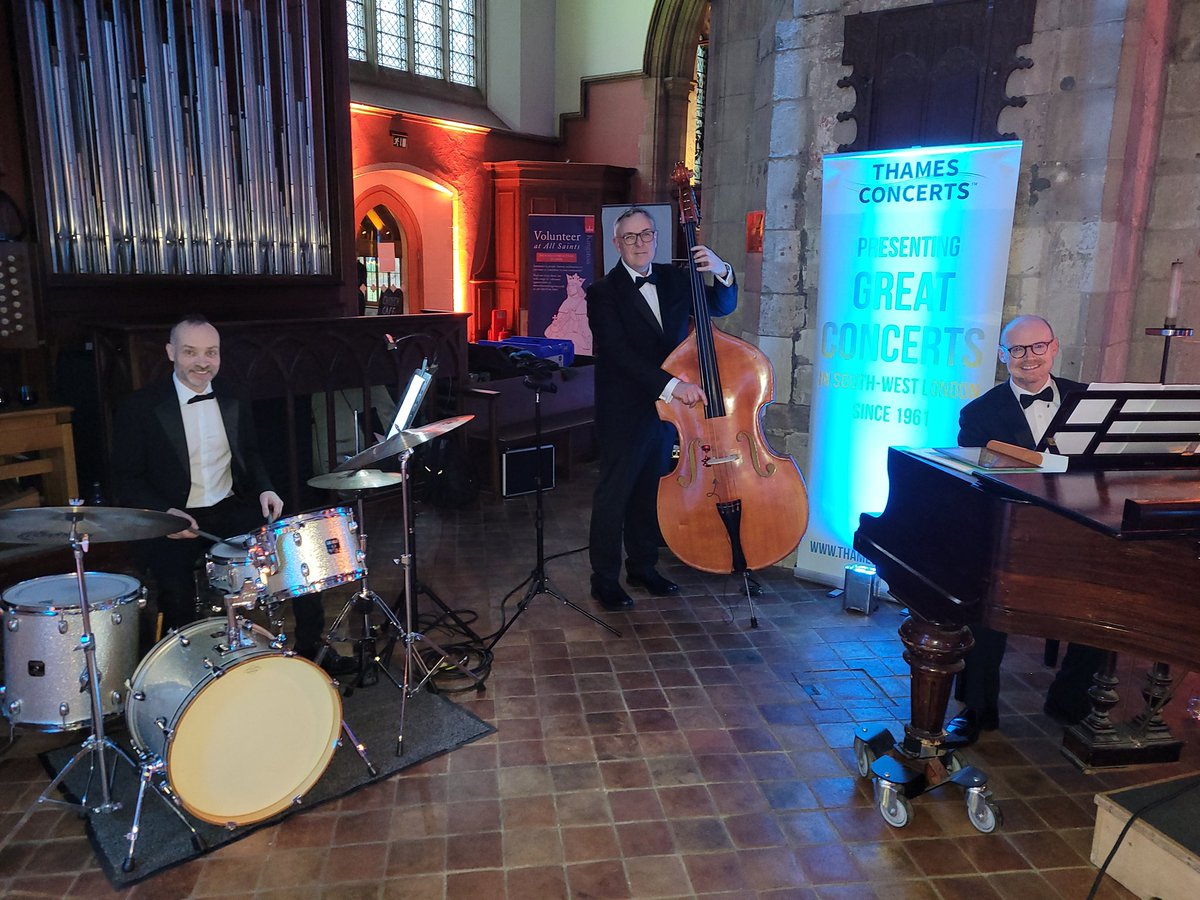 The Paul Reeves Trio limbering up before the <a href="/KingstonCOC/">Kingston Chamber</a> Borough Business Awards at <a href="/HeritageASK/">All Saints Kingston</a> tonight. <a href="/PaulReevesmusic/">Paul Reeves</a> <a href="/mikeprattbass/">Mike Pratt</a> #livemusic #jazz <a href="/thamesconcerts/">Thames Concerts</a>