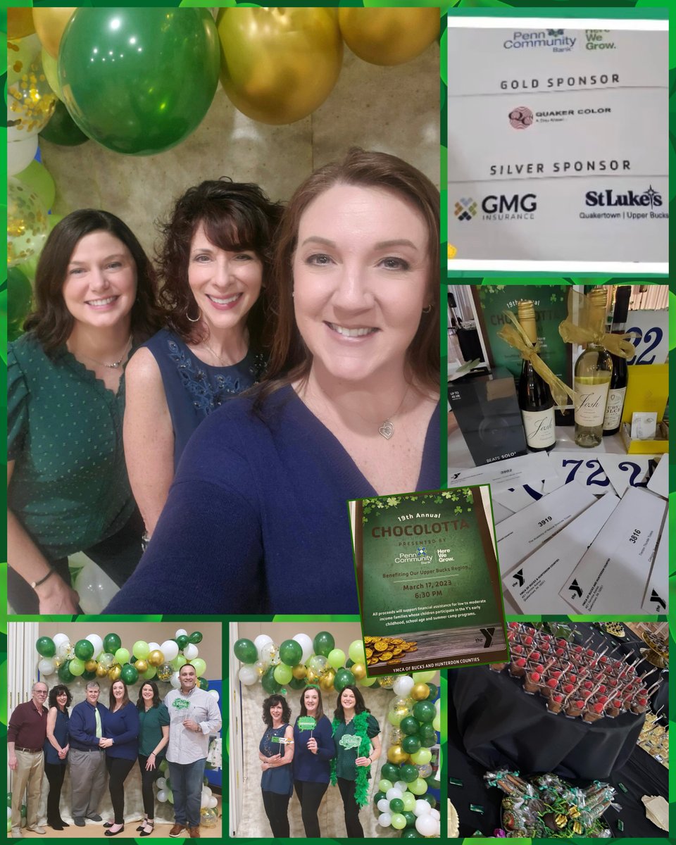 Our team had a shamrock'en good time at last week's Chocolotta event hosted by the local YMCA. 

Here are just a few photos of GMG's Deb, Tracy, and Eileen while at the St. Patrick's Day-themed event.