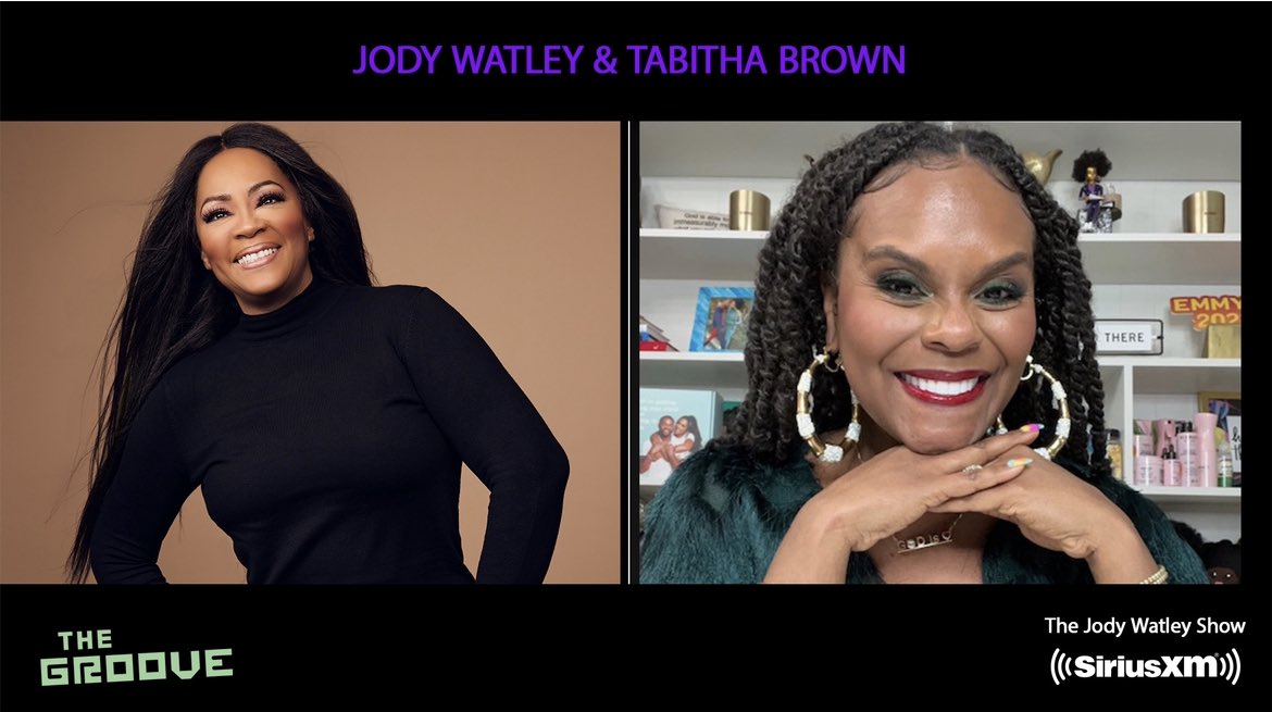 jodywatley's tweet photo. I’m so excited to announce my next guest on “The Jody Watley Show” the inspirational
@iamtabithabrown 
☀️😁❤️🌱👑

Save the date /time April 9. 3PM PST/6 PM EST @SIRIUSXM The Groove Ch. 50 and the SXM app. Don’t miss it! #jodywatley #tabithabrown #thejodywatleyshow https://t.co/RnhAVLnZjI