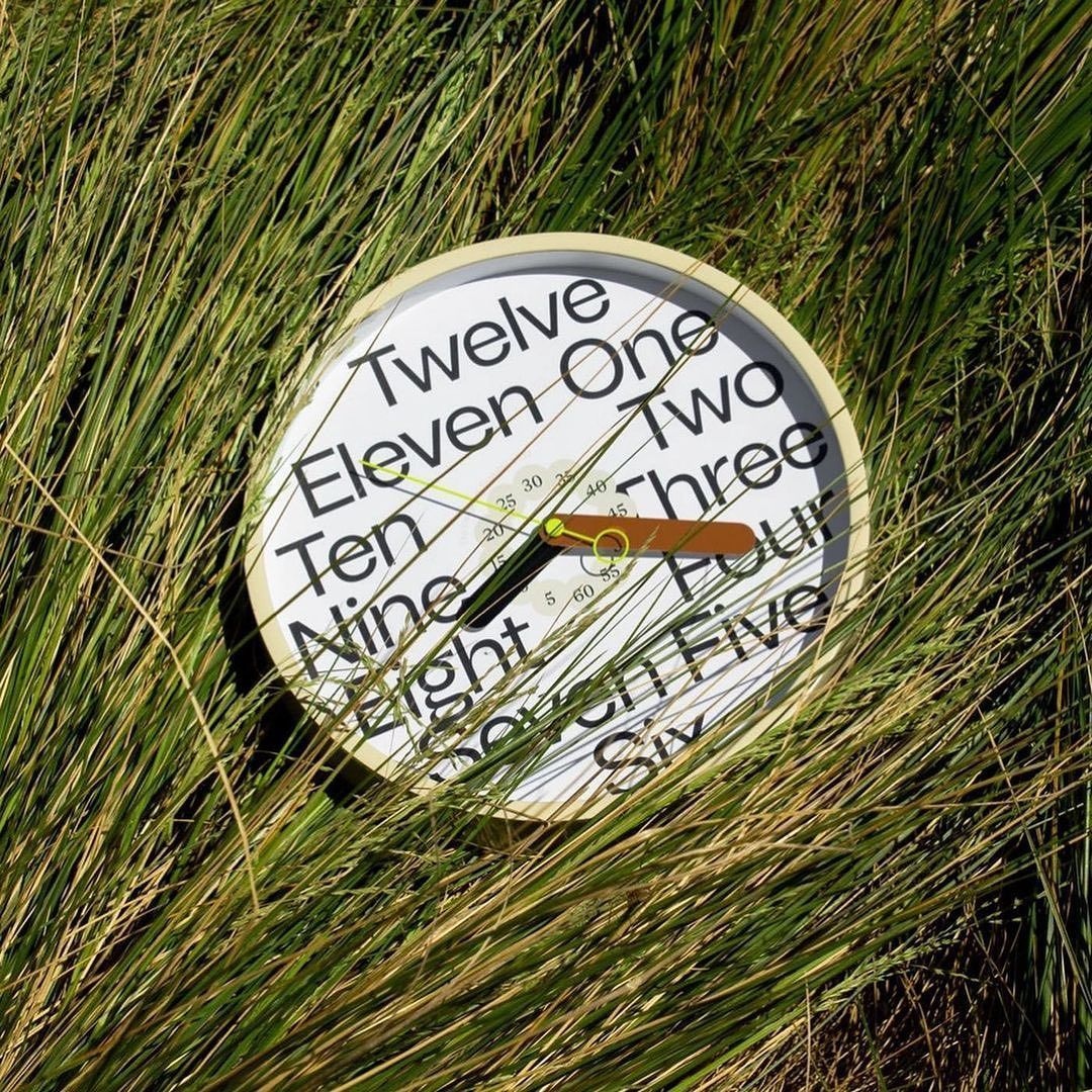 type01_'s tweet photo. Shout out to The Designers Foundry (@tdfoundry) for sending us this beautiful clock! 🕙️

Designed in collaboration with @d.einw using Tomato Grotesk and Romek typefaces. Quartz silent sweeping mechanism, 10 inch (25.4cm) by 1.77 inch (4.5cm), Plastic framing with glass face. https://t.co/lP6P5wkhsj