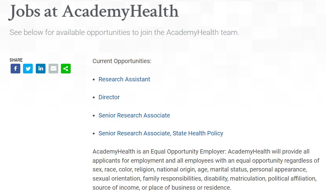 Health Datapalooza (@hdpalooza) on Twitter photo Join the <a href="/AcademyHealth/">AcademyHealth</a> team! We're hiring for a number of positions on our research teams & seeking a director to grow the organization’s health systems improvement portfolio. See all of our listings here: academyhealth.org/professional-r… Join the <a href="/AcademyHealth/">AcademyHealth</a> team! We're hiring for a number of positions on our research teams & seeking a director to grow the organization’s health systems improvement portfolio. See all of our listings here: academyhealth.org/professional-r…