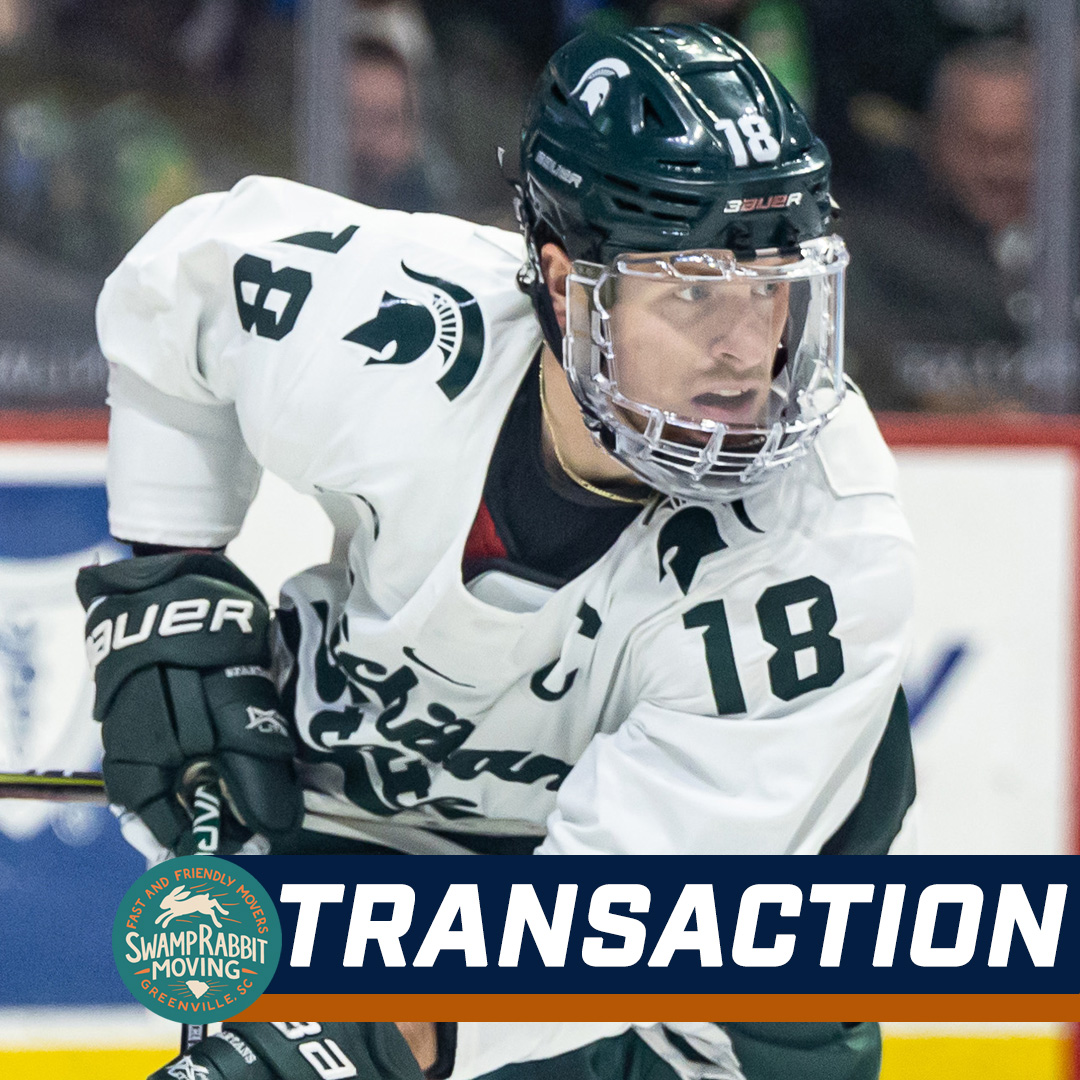 SwampRabbits's tweet photo. Swamp Rabbit Moving Transaction: We have signed former @MSU_Hockey captain Miroslav Mucha to an ECHL contract

MORE ➡️ https://t.co/DDk9BrOEYk https://t.co/038GWBXEG8