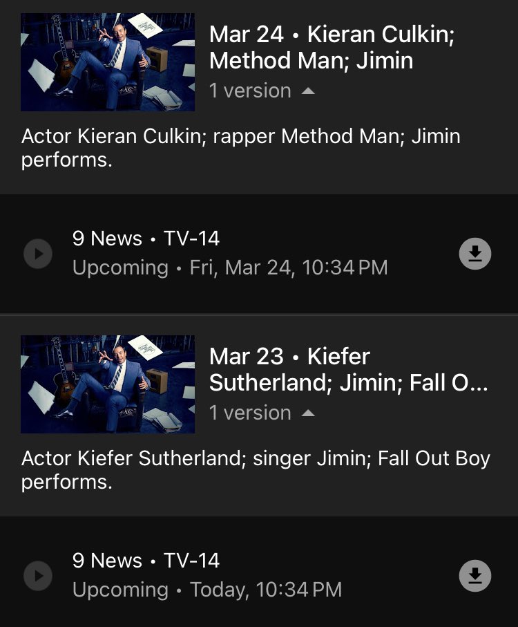 ColoradoBTSARMY's tweet photo. Jimin will be on The Tonight Show Staring Jimmy Fallon!

Talk - TONIGHT @ 10:34 PM
Performance - TOMORROW @ 10:34 PM

Watch LIVE on NBC. #JiminOnFallon https://t.co/44Y6DK0QjA