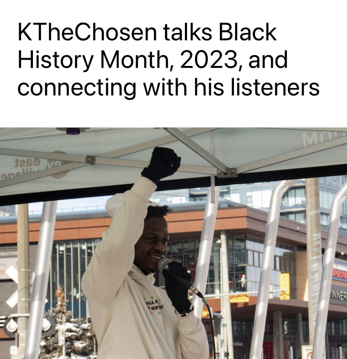 new story!!

I interviewed and photographed local Calgary rapper KTheChosen at his last performance and he had some great things to say about making music through personal experiences and what it means to him when his listeners can relate

question: does debatinghiphop.ca/2023/03/23/kth……