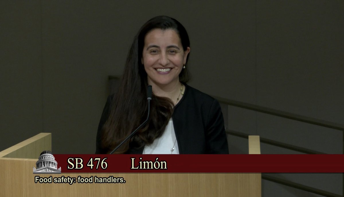 MoniqueLimonCA's tweet photo. SB 476 passed the Senate Health Committee yesterday! It is time to pay workers for the time it takes to complete state mandatory training & provide transparency on the diverse training options available. #LoveYourServer #SB476 https://t.co/s2dwH80Ya7