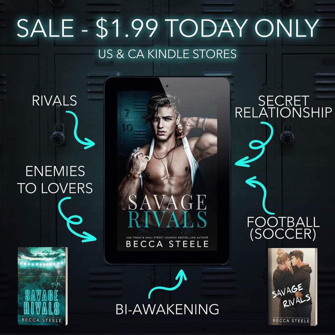vickybooklover1's tweet photo. 💚 𝐒𝐀𝐋𝐄 💚

SAVAGE RIVALS, an M/M, high school enemies to lovers standalone #beccasteele is on sale for $1.99 in the US and Canada for one day only

💚 𝟏-𝐜𝐥𝐢𝐜𝐤: https://t.co/7AqPNCsvdP

#sale  #tbr #mmromance @wordsmithpublic #highschoolromance #lgbtqbooks #lgbtq🌈 https://t.co/D6Gk9stuFT