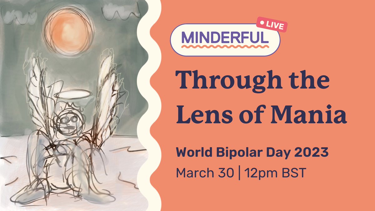 Tune in on World Bipolar Day, March 30th, 2023 for 'Minderful Live Ep.3: Through the Lens of Mania,' featuring guest speakers sharing personal experiences and challenges of manic episodes. Register here: bit.ly/3JZhOHN #worldbipolarday #minderful