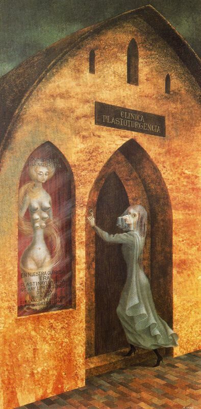 Visit to the plastic surgeon, 1960 #metaphysicalart #varo wikiart.org/en/remedios-va…