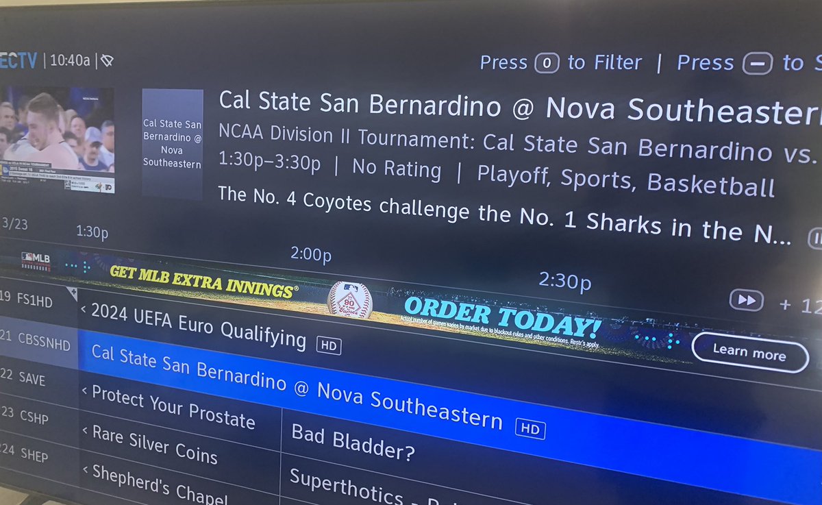 LoInTheIE's tweet image. My alma mater is on TV! For a small, Division 2, commuter school, this is a great accomplishment! Go Yotes! @csusbathletics @goccaa @CSUSBNews #MarchMadness