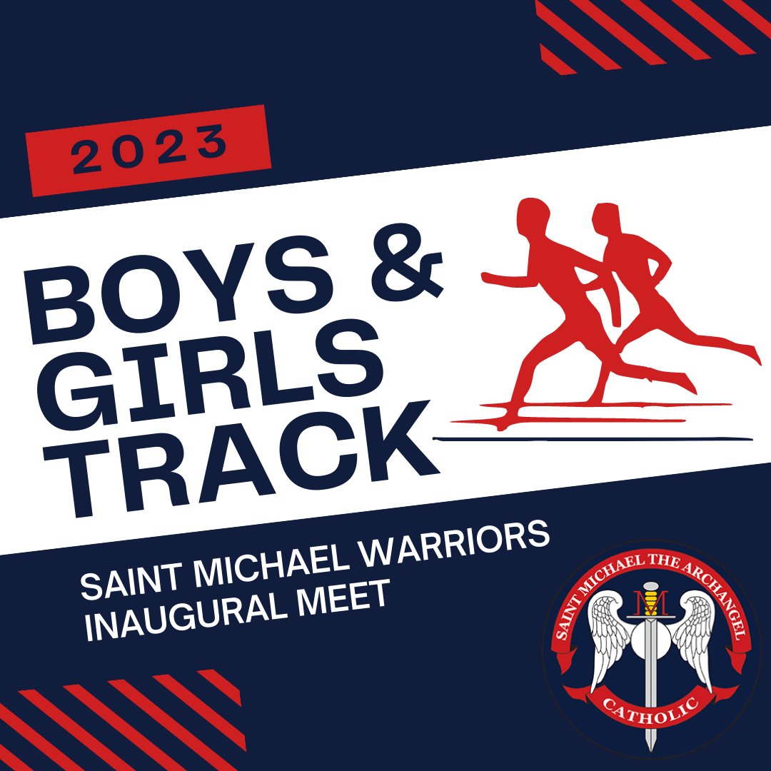 It's our first track meet today for our Saint Michael Warriors and we're so excited for our 14 students! We're headed to Quantico!