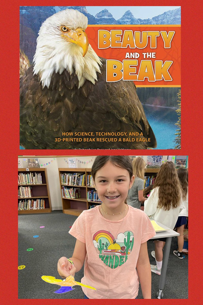 3rd grade Ss <a href="/SREStallions/">SRE Stallions</a> read Besuty and the Beak and made their own balancing birds with card stock, pennies, and tape #leanderisdlib