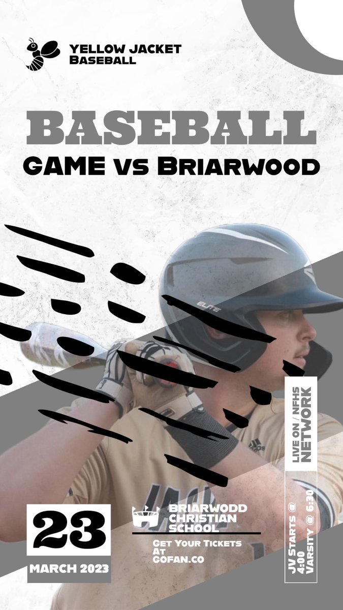 CoachBlair1's tweet photo. Great job by Sports Marketing student @TC5___ creating a game day graphic for a huge baseball matchup tonight at Briarwood. #Jacketsnumberone https://t.co/qh6v1qokNM