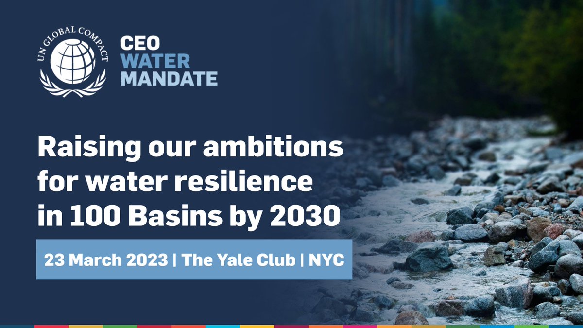 globalcompact's tweet image. 📢 Our next session will showcase how digitization and best-in-class technologies and approaches can be applied to basin diagnostics, measuring and monitoring the impact of #CollectiveActions towards #water positivity goals!

#WaterAction
