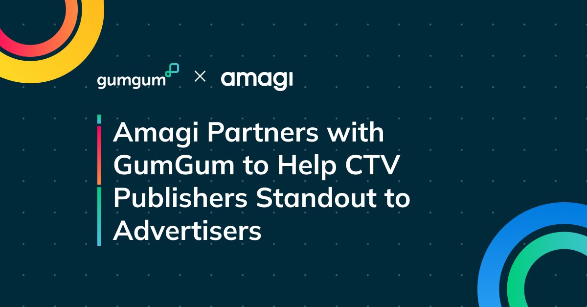 📺 GumGum’s non-intrusive In-Video ad unit is now enabled within the @AmagiCorp THUNDERSTORM platform! Learn more about how we’re leveraging context and creative to inform digital advertising strategies across current and emerging environments like CTV: bit.ly/3TKWIkH