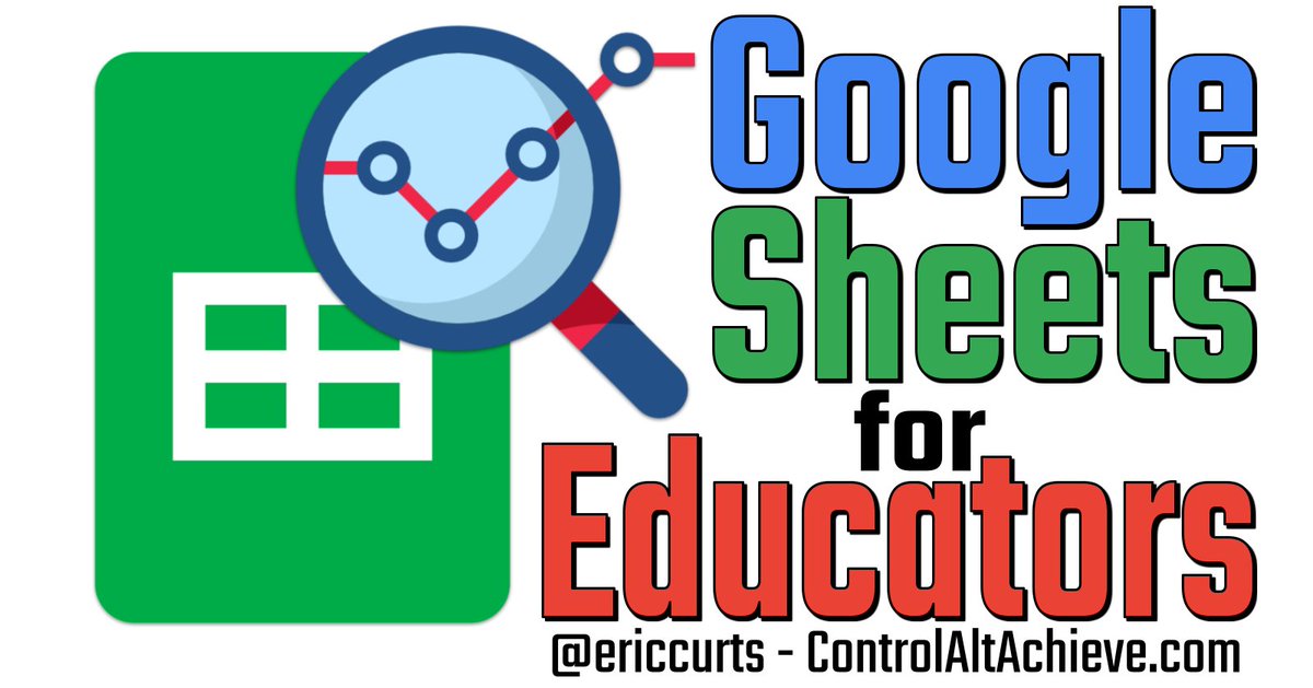 Google Sheets for Educators - controlaltachieve.com/2023/03/google… 50-min training video on: 🔎 View Options ⬆️ Sorting 🔻 Filtering ✖️ Formulas 📊 Charts 📈 Sparklines 🟩 Conditional Formatting 🔀 Pivot Tables #ControlAltAchieve #edtech #GoogleEDU #EduTwitter @GoogleForEdu @googledrive