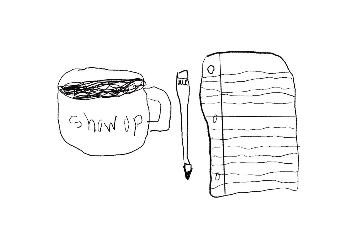 VeneFranco's tweet image. Committing to a creative routine … the struggle is real.  It won’t all be good. That’s okay. #creativepractice #drawing #writing