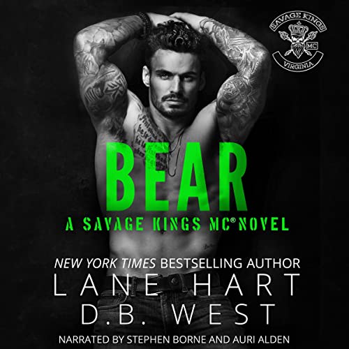 Happy Audio Release Day!
Bear
By <a href="/authordbwest/">D.B. West</a> and <a href="/WritingfromHart/">Lane Hart</a> 
Narrated by @StephenBorne and Auri Alden