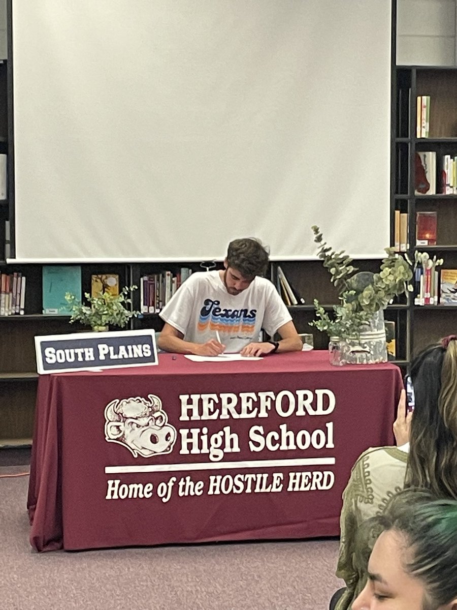 HerdSportsMed's tweet photo. Keaton had his academic signing today at school. He has already signed his letter of intent to attend South Plains College as part of their Athletics Training program. We’re so proud of you Keat and can’t wait to see what you do next! @spctexansAT https://t.co/5QAjBivUnr