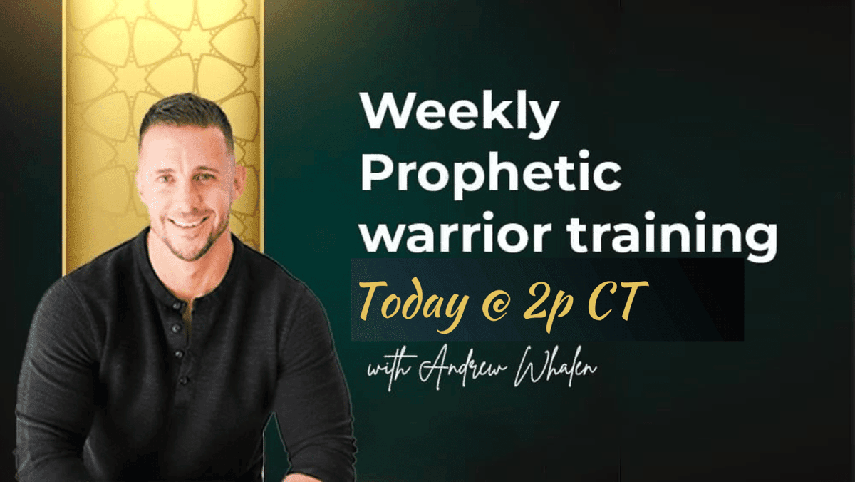 KxngdomStudio's tweet photo. Join us for some Prophetic Warrior Training today with Andrew Whalen!

We start in an hour....
Thursday at 12pm PT / 2pm CT / 3pm ET

Today's session will be streamed live into our challenge Facebook Group:  https://t.co/xlCIZWXsdu 

#prophetictraining #KingdomWarriorsU https://t.co/77ZdjK7pDP