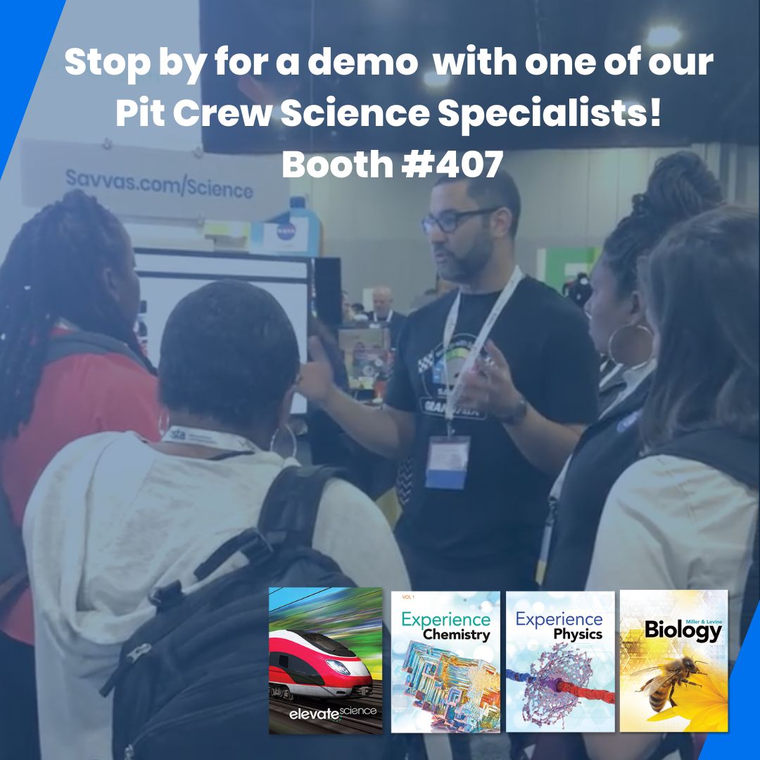 SavvasLearning's tweet photo. We're having an amazing time at #NSTA23 meeting with so many passionate science educators! Join us in the @SavvasLearning booth #407 or attend one of our many workshop sessions in room #B216! https://t.co/5lYQFHN9mN
@NSTA #SciEd #ngsschat #STEMed https://t.co/nJQ4hhcju6