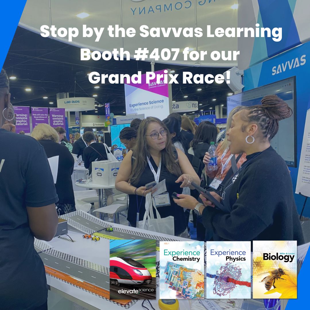SavvasLearning's tweet photo. We're having an amazing time at #NSTA23 meeting with so many passionate science educators! Join us in the @SavvasLearning booth #407 or attend one of our many workshop sessions in room #B216! https://t.co/5lYQFHN9mN
@NSTA #SciEd #ngsschat #STEMed https://t.co/nJQ4hhcju6