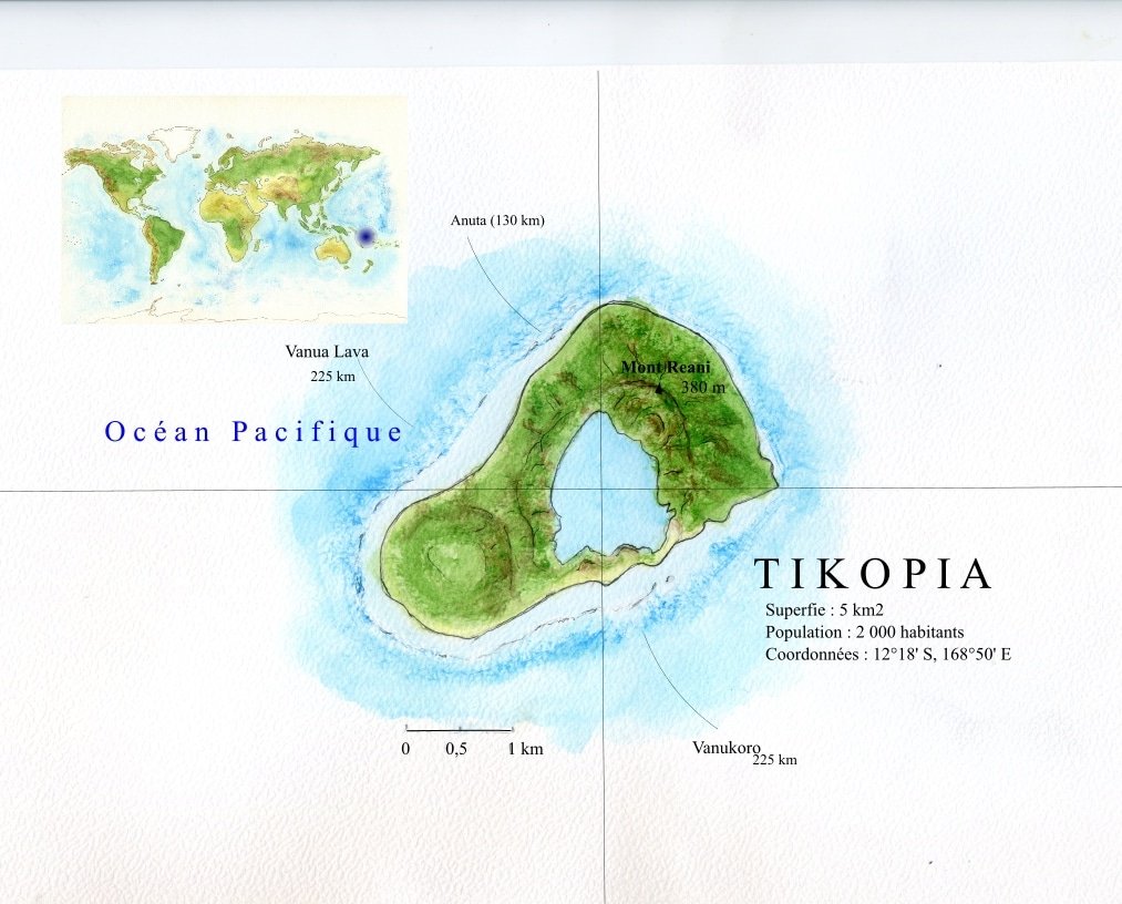4 petites îles : Diego Garcia, Pantelleria, Hashima, Tikopia