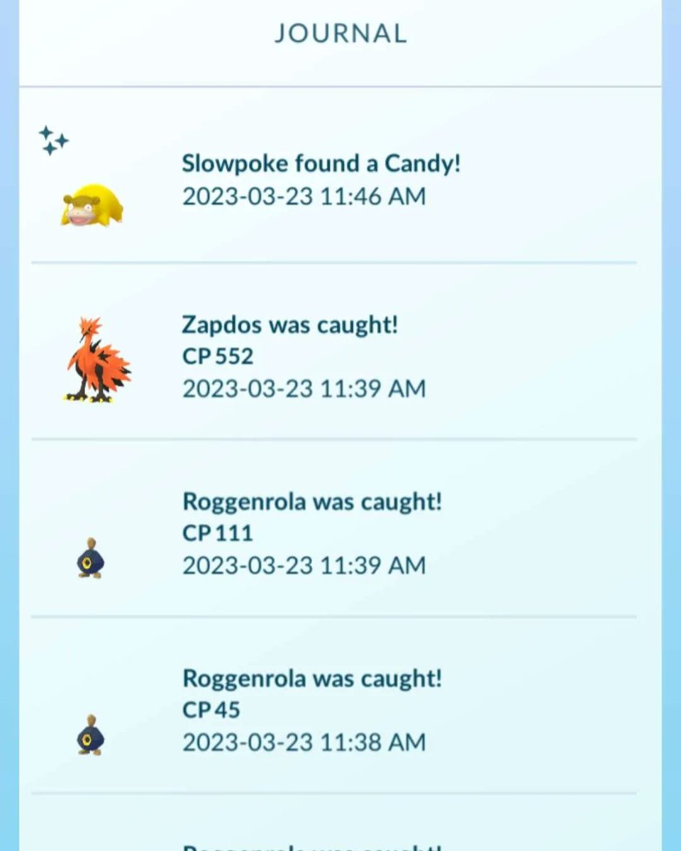 KosmicDruid's tweet photo. Today, I caught my first Galarian birds! The fact it's only a 0.3 percent catch rate and I caught it with a "Nice" throw is unreal. 😱 
#PokemonGo #PokemonGOApp #GalarianZapdos #galarianbird #Pokemon #pokemonrare https://t.co/BiUkAzgAhR