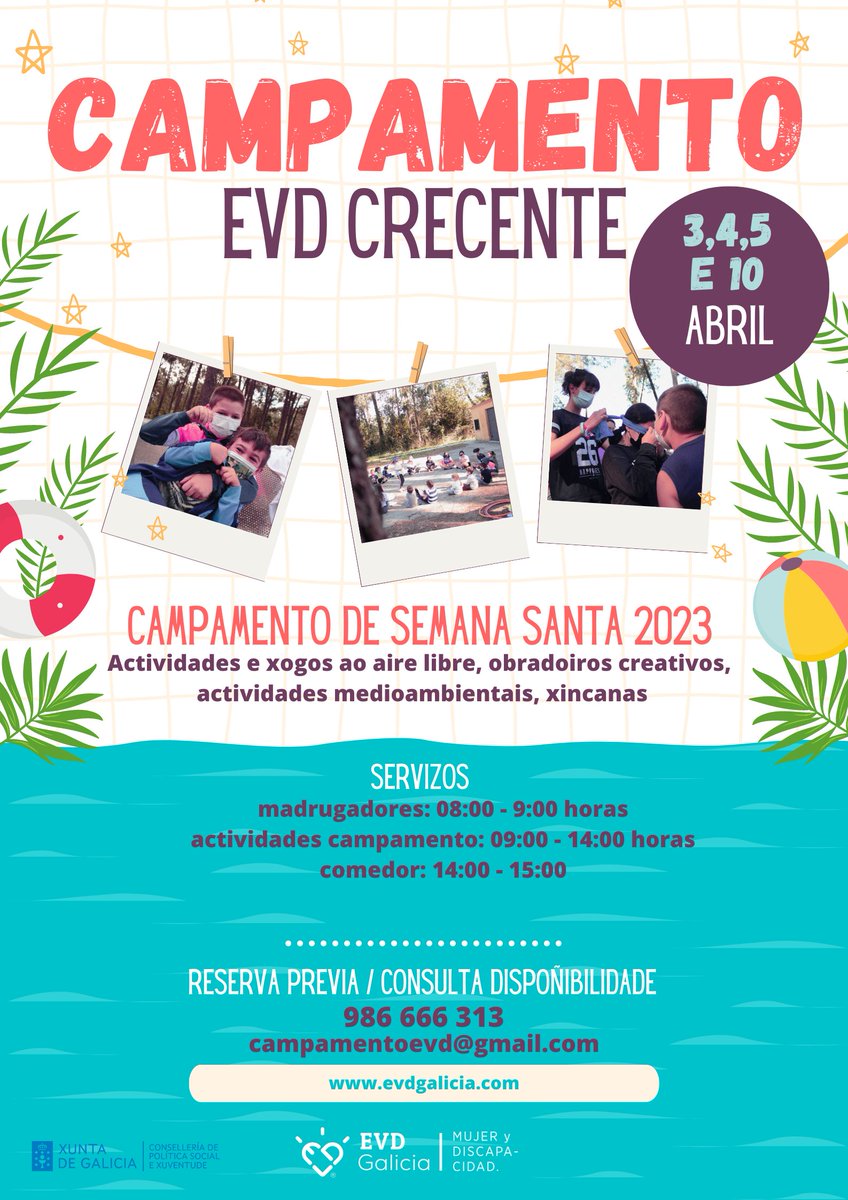 evdgalicia's tweet photo. ¡𝗩𝘂𝗲𝗹𝘃𝗲 𝗲𝗹 𝗖𝗮𝗺𝗽𝗮𝗺𝗲𝗻𝘁𝗼 𝗱𝗲 𝗦𝗲𝗺𝗮𝗻𝗮 𝗦𝗮𝗻𝘁𝗮 𝗮 𝗘𝗩𝗗 𝗚𝗮𝗹𝗶𝗰𝗶𝗮 𝗲𝗻 𝗖𝗿𝗲𝗰𝗲𝗻𝘁𝗲!

Los días 3, 4. 5 y 10 de abril vuelven las actividades del Campamento de Semana Santa en EVD Galicia

¡Reserva tu plaza!

𝗠𝗔𝗦 𝗜𝗡𝗙𝗢: https://t.co/yE4CvrIM4z https://t.co/RRJ2Oda0nF