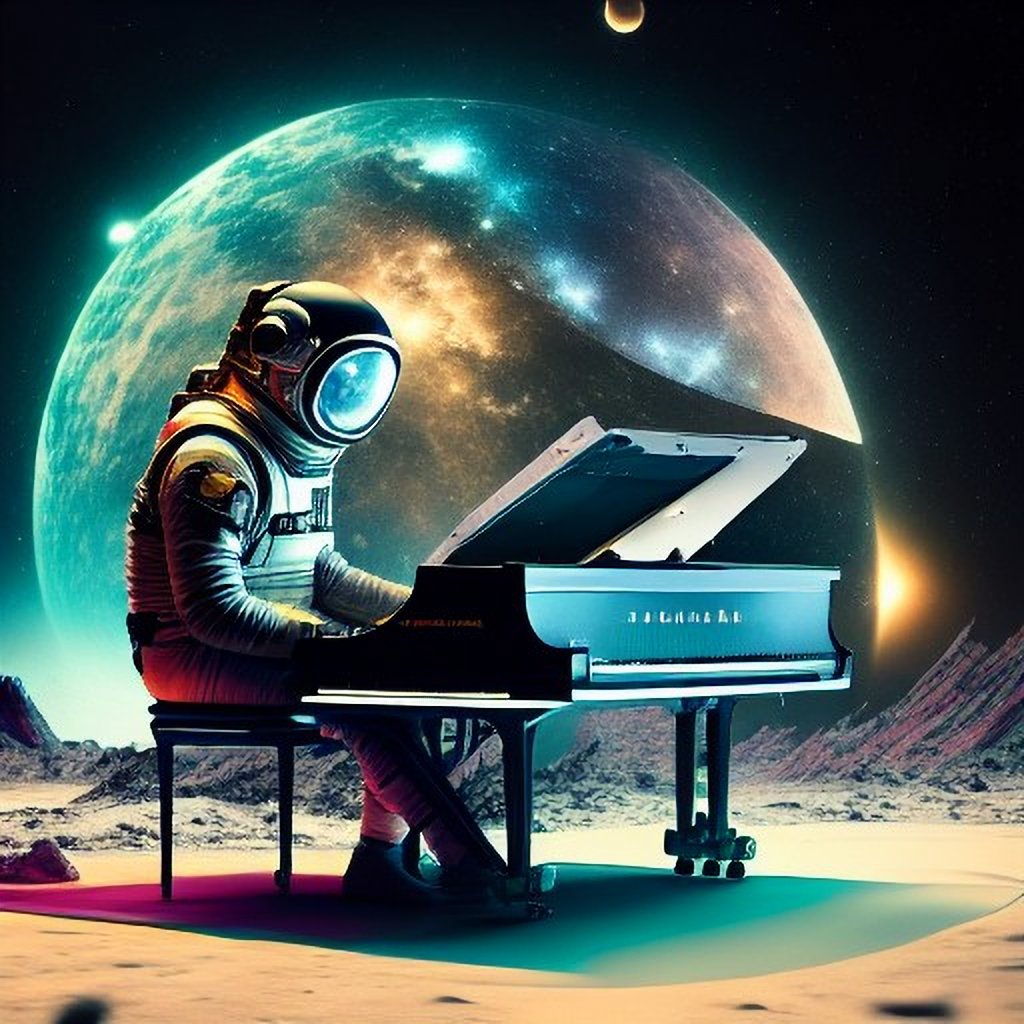 Interstellar Piano Player
#ai #artificialintelligence #ai_art #aiart #AIartwork #BingImageCreator #DALLE #OpenAI #VisualStory #KnowledgeCard #AdobeFirefly #ImageGeneration #space #spaceart #spaceartwork #interstellar #interstellarart #piano #pianoart