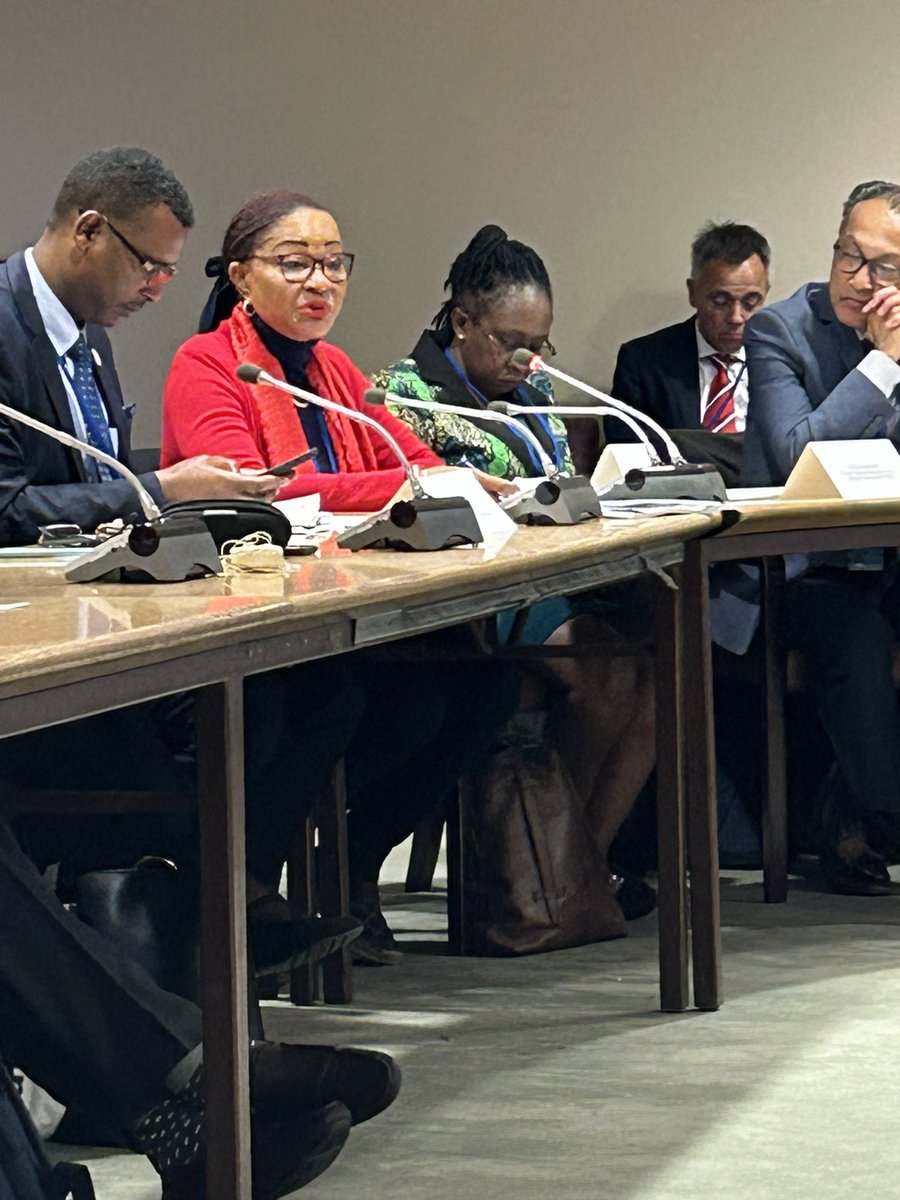 WRIAqueduct's tweet photo. “Several African cities are already working on water resilience plans — this is good news. We can learn from them,” shares @JosefaSacko. “For all the sectors, we need water.” #UN2023WaterConference #WaterAction https://t.co/Fg4AGkTOEA