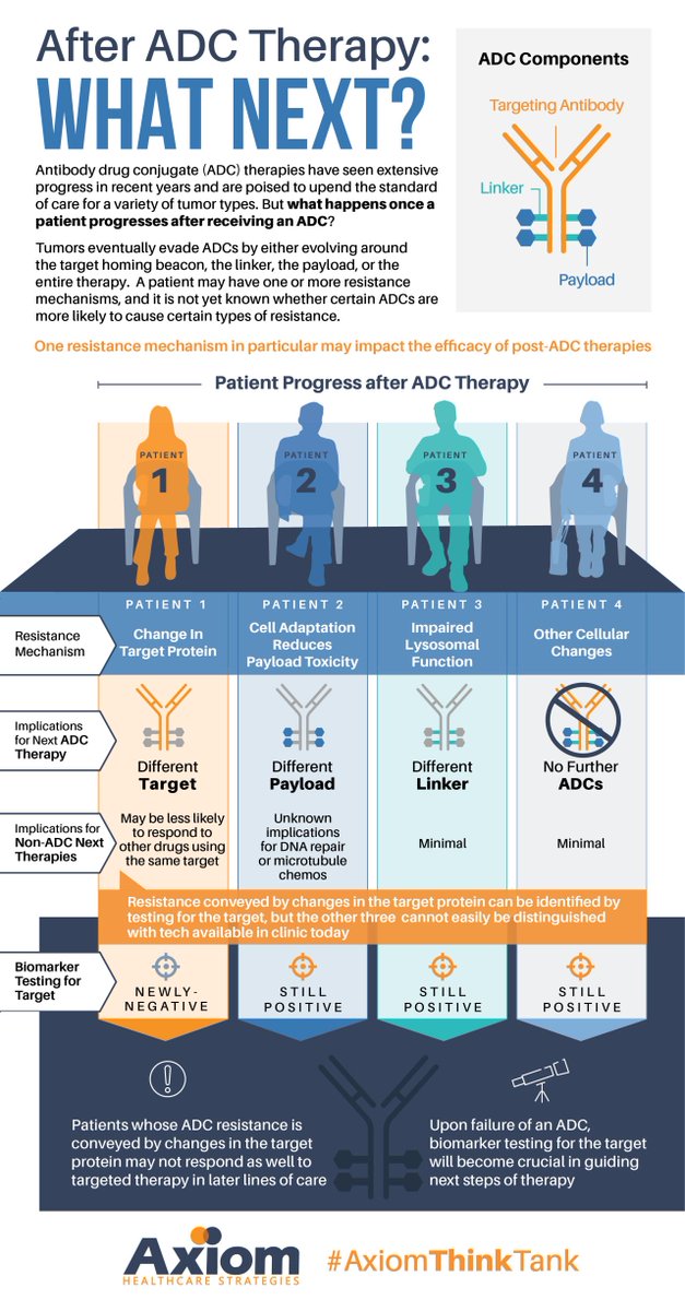 Antibody drug conjugates are one of the most exciting areas in oncology today, but the mechanisms of resistance are varied and complex. How might resistance to an ADC impact a patient’s future therapeutic options?

#AxiomThinkTank #therapeutic #oncology