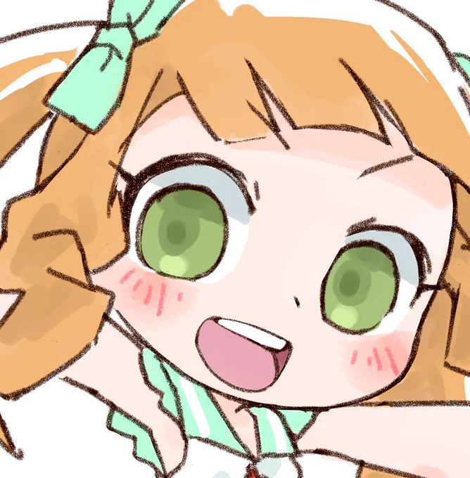 テレビみながら描いたのでかんぺき 