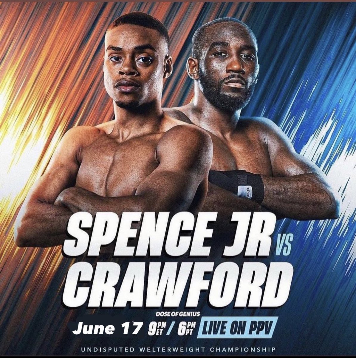 RayJack97010720's tweet photo. Breaking News: Spence vs Crawford is official for Undisputed Welterweight Supremacy 💯🔥🥊🥊 #Boxing https://t.co/ub32UlCtAY