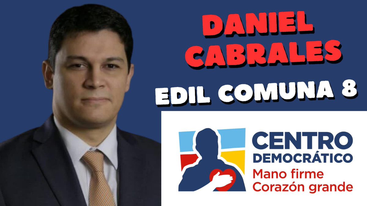 AndresRodrig08's tweet photo. Para alquilar balcón está la camapaña para edil de la comuna 8 por el centro democrático está Daniel cabrales y por el Partido liberal la siempre candidata en las campañas la niña Arleth Casado de Lopez. Esta contienda sí que está buena. Éxitos y que gane el mejor https://t.co/UfDiFnneyE