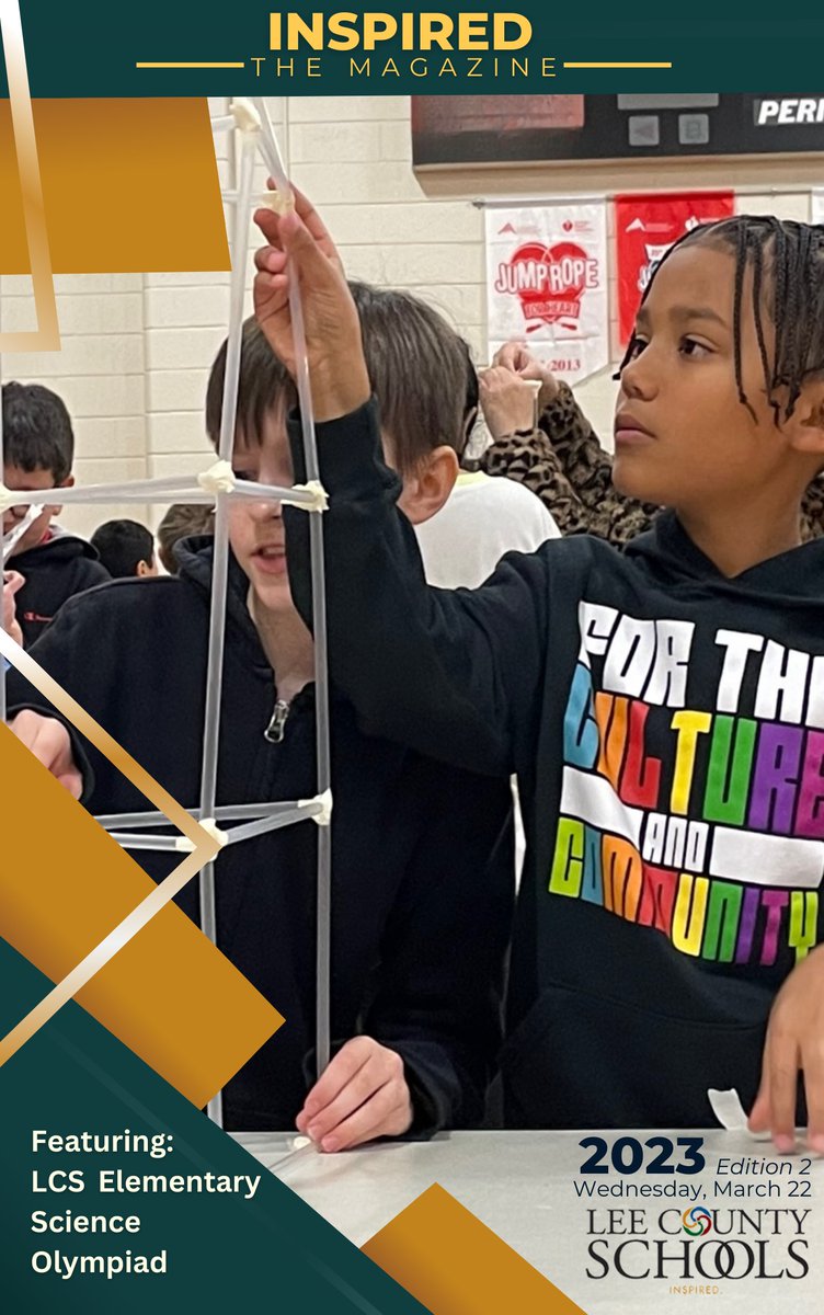 leecoschoolsnc's tweet image. The 2nd Ed. of &quot;Inspired&quot; for 2023 is now live. Great work by the Elementary AIG Programming Staff in putting together the first county-wide elementary #ScienceOlympiad! Check out some pictures from the special day!
Read More: ow.ly/LuTH50Nqxlq
#STEM #EngineeringMatters