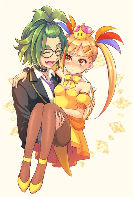 イギレミ 擬人化で女体化レミー姫をツインテールにしてるデザイン可愛いなと思ったから私も描いた 