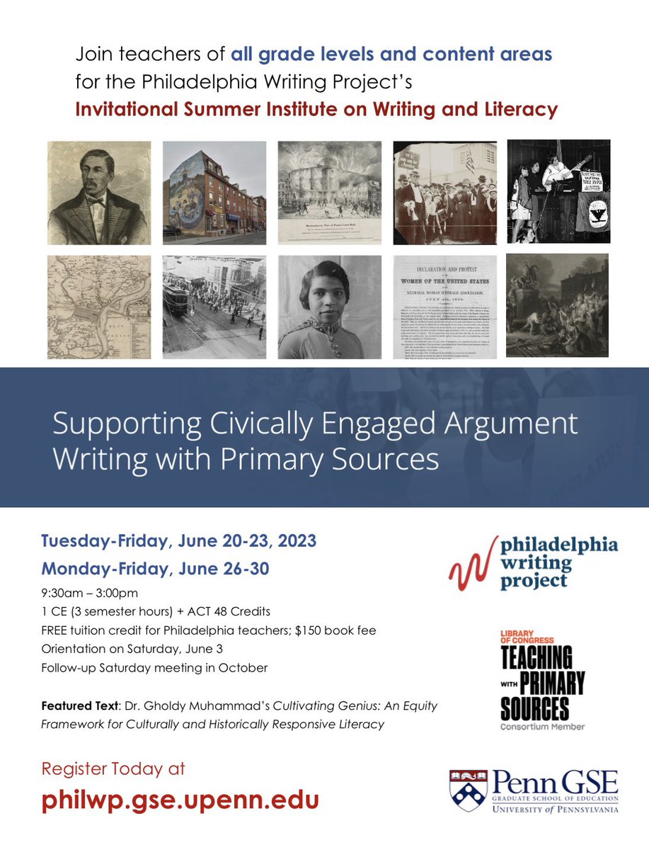 Philadelphia Writing Project tweet media