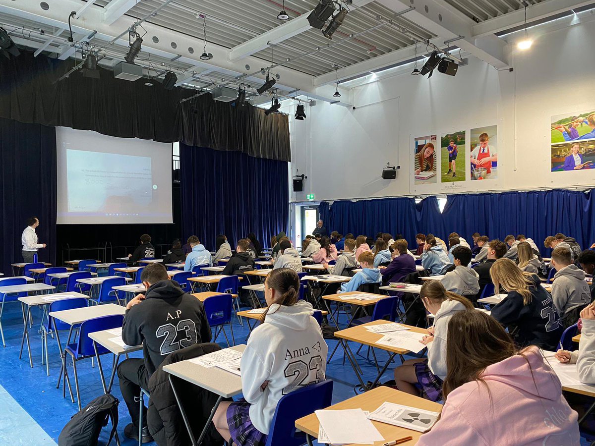 OrielHighSchool's tweet image. Brilliant ‘Big Science’ sessions this morning led by Mr Swales and Mr Taft revising Radioactivity with our Y11 students. Loads of hard work completed, key definitions learned and lots of exam question practice. Boom!! 💜💥💜 #HardWorkPays #OrielScience #WeLoveScience