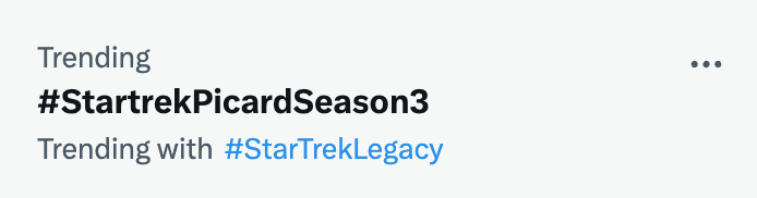 #StarTrekLegacy