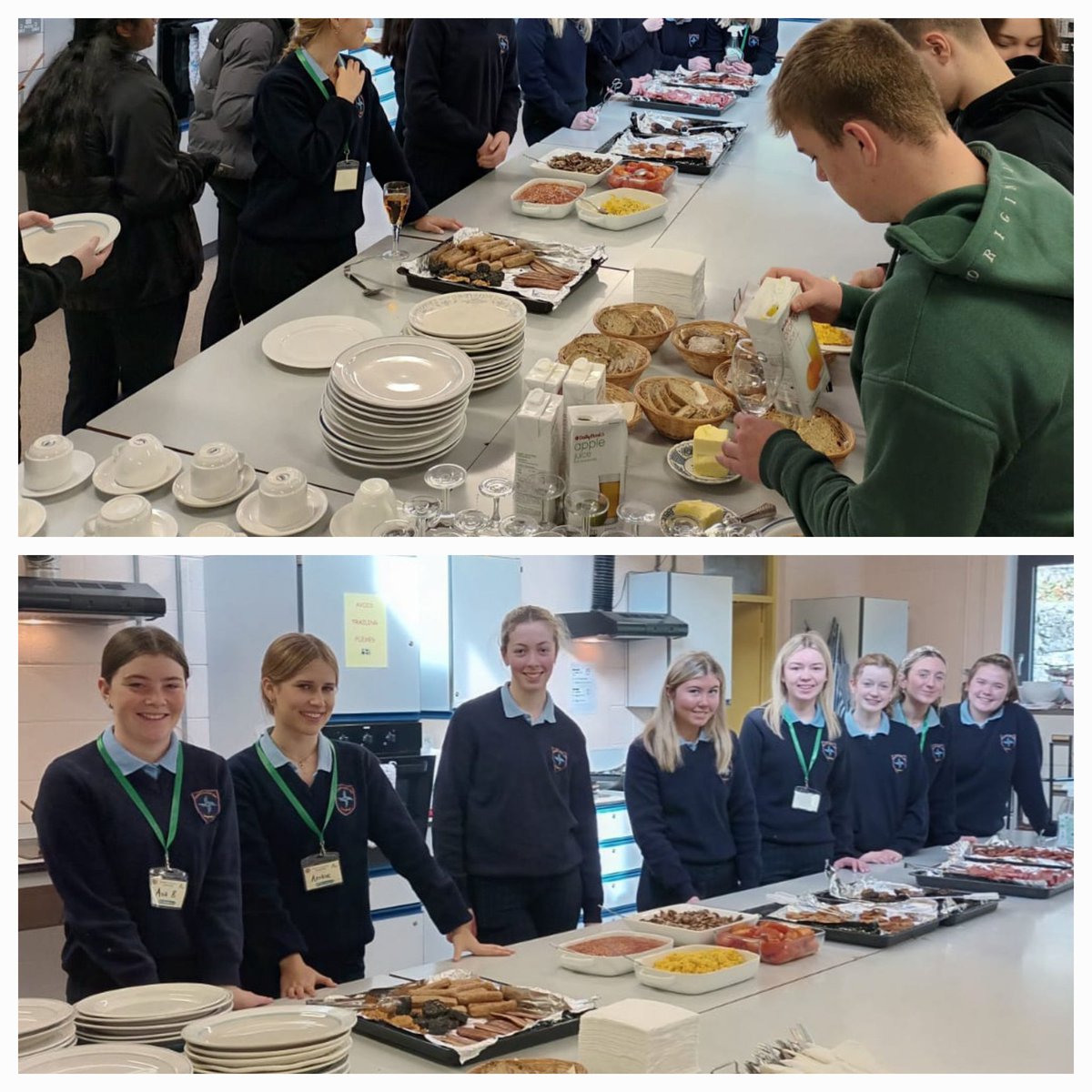 GerLyons6's tweet photo. @stbrigids_LR @EUErasmusPlus Students Cooked a fantastic 🇮🇪 Breakfast for 🇩🇪 Exchange Students,followed by a tour of Loughrea Heritage Trail,learning a wealth of history such as the Legend of Stoney Brennan!The day was completed by an Interactive Coding Workshop! #loughrea 🇮🇪🇪🇺🇩🇪 https://t.co/d7SXgkGsOf