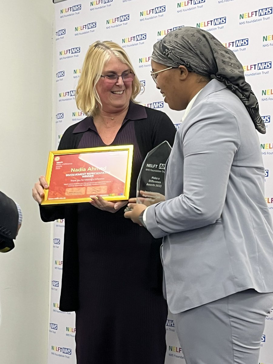 simonevansevans's tweet photo. @CarolineAllum1 is back to host the #NELFTaward for Involvement- it’s so important to work with, as well as for people who use our services #Coproduction #NELFTfamily https://t.co/eUt9Z2SqRi