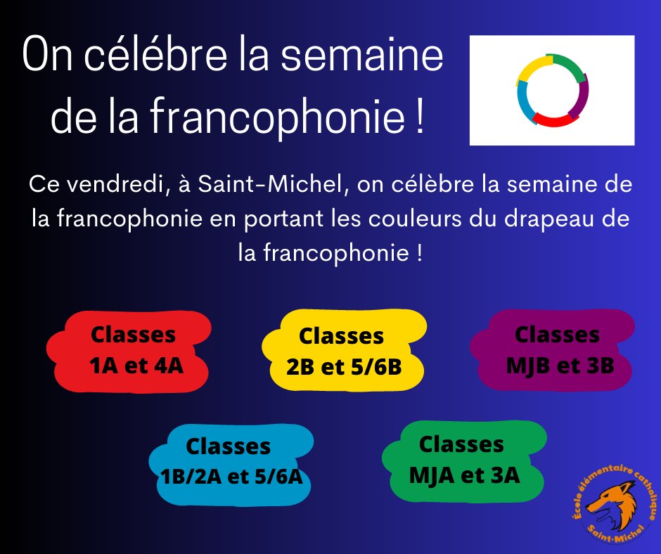 Demain, on célèbre notre francophonie ! #semainedelafrancophonie #francophonie #francophonie2023 #drapeaudelafrancophonie #drapeau #couleurs
