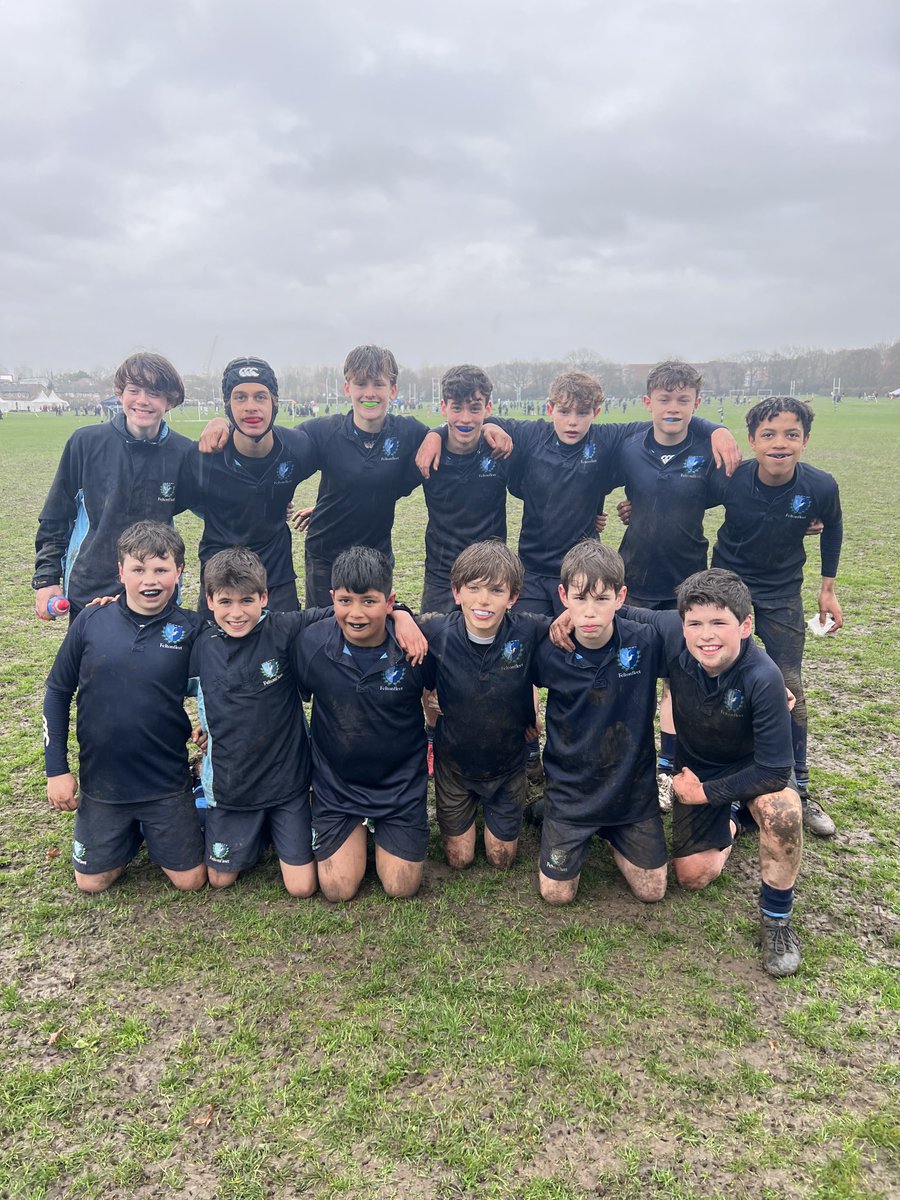 FfleetSport's tweet image. The end of an era for the ⁦@Feltonfleet⁩ U13 rugby sevens team…. Playing in the rain for last time together! Thanks to ⁦@RPNS7s⁩ for a great day…