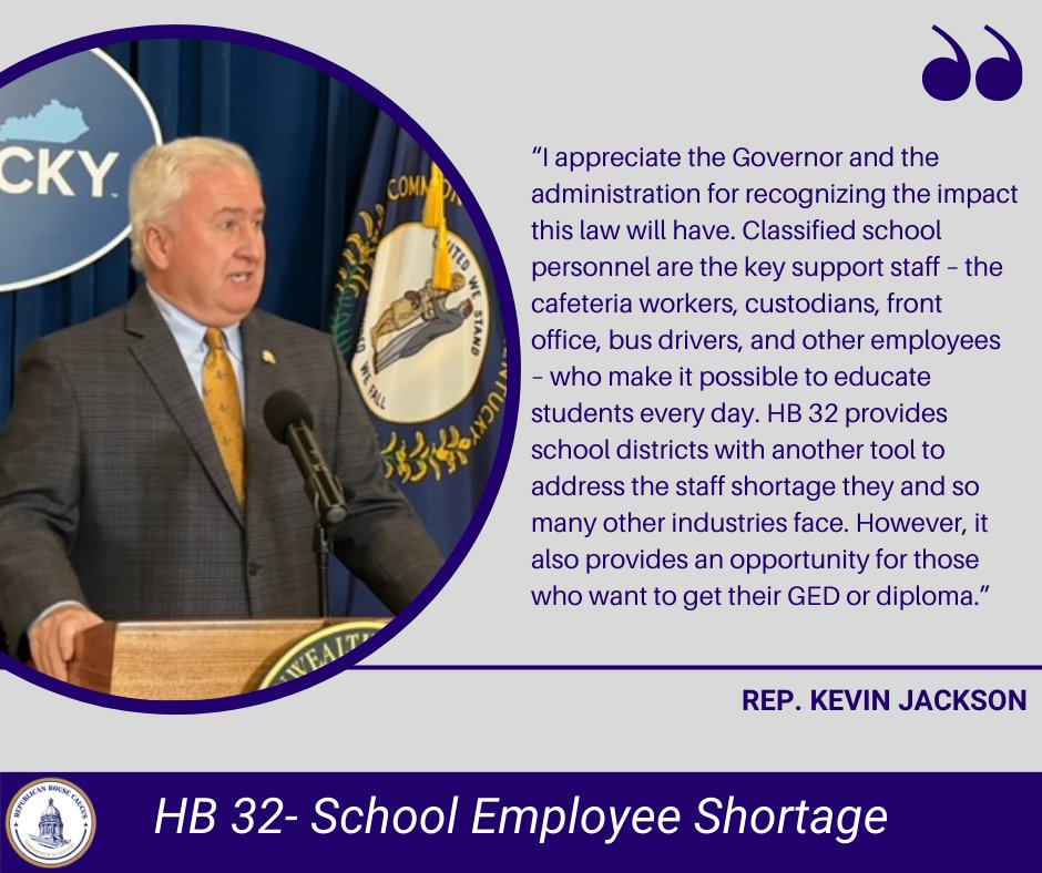 KYHouseGOP's tweet photo. Rep. Kevin Jackson on the signing of HB 32 into law. https://t.co/n8wDLPiGII