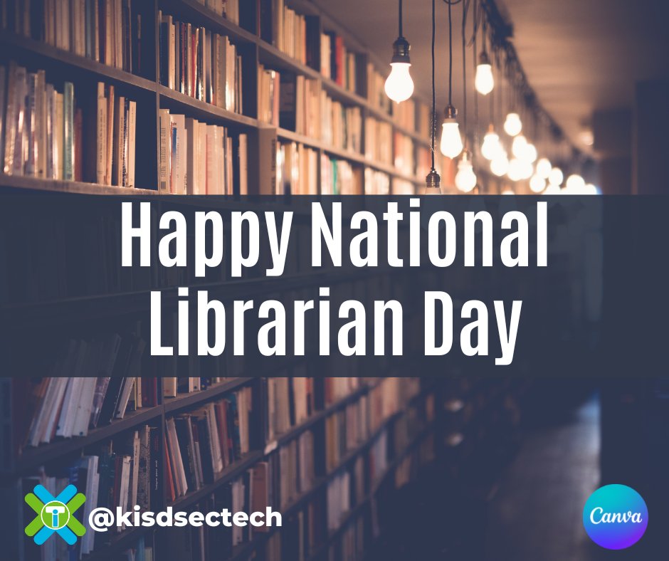 kisdsectech's tweet photo. Happy #NationalLibrarianDay! A big shoutout to all the librarians out there who work tirelessly to connect people with knowledge and information. Your dedication to fostering literacy and learning is truly admirable. #LibrarianAppreciation #ThankALibrarian β€οΈππ©βπ« https://t.co/d0GAaX0aAA