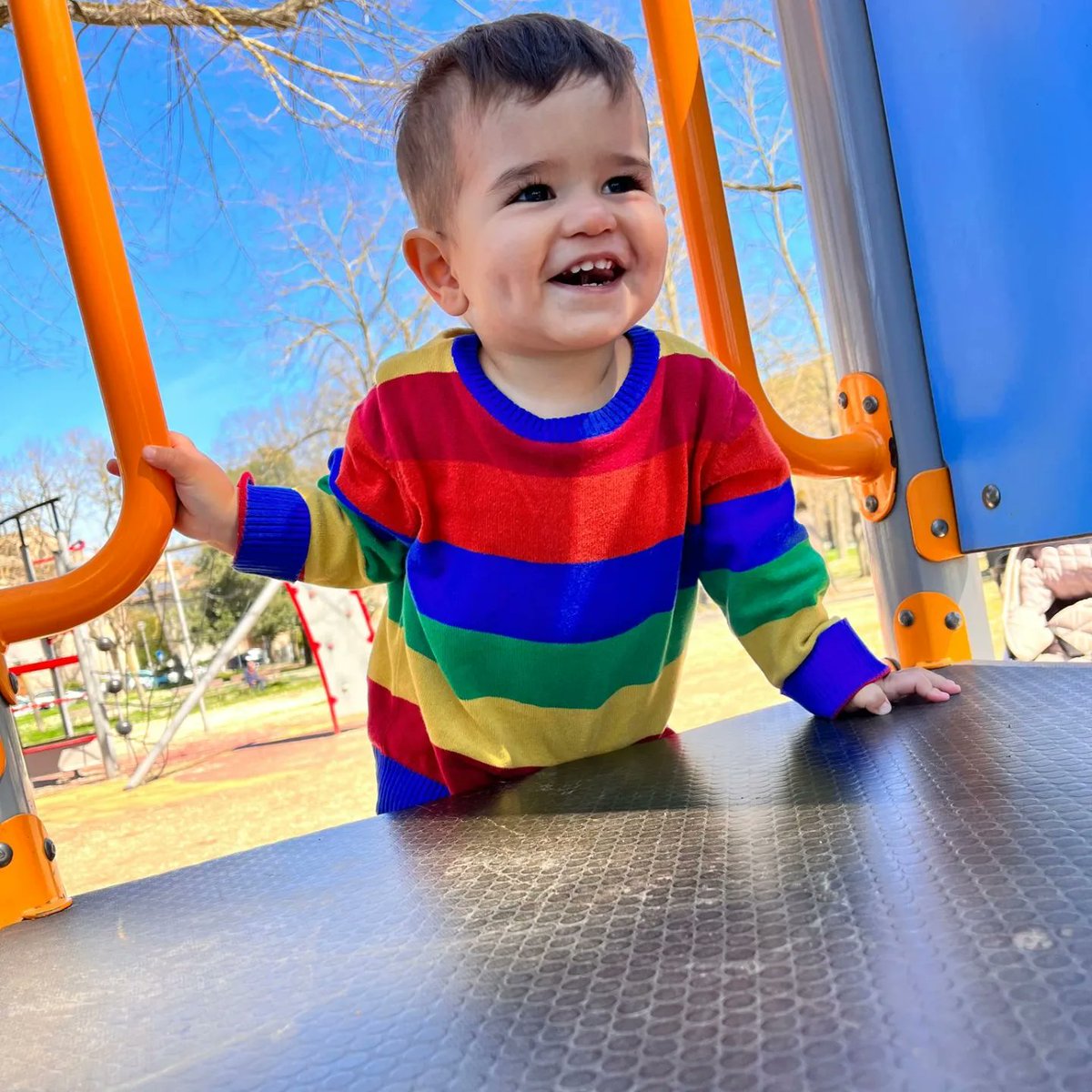 Miraría esa cara de felicidad 1000 veces por día.